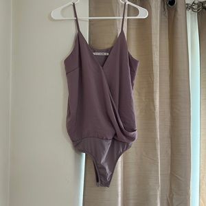 crossed pantyhose with straps, Ligth Purple colour